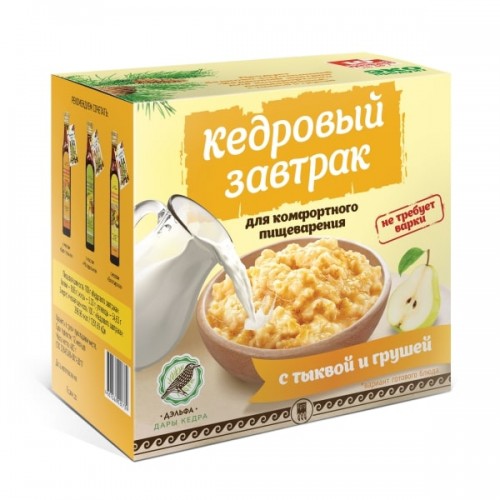 Завтрак кедровый для комфортного пищеварения с тыквой и грушей  г. Кемерово  
